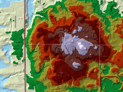 Elevation Map of 92nd Street Hill