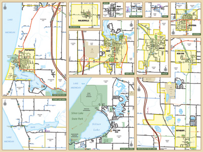 Oceana County Official Road Map 2012, reverse thumbnail